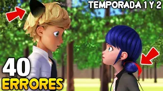 40 ERRORES y COSAS SIN SENTIDO de Miraculous Ladybug Temporada 1 y 2 - Parte 2 | Miraculous Ladybug