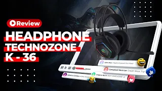 Techno Zone Gaming Headphone K-36 | مراجعة كاملة