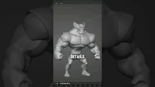 Wolverine sculpt in Blender 2D for around 1h and 30 min #speedsculpting #blender #speedsculpt