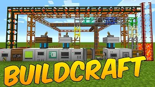 Minecraft Minecraft обзор мода BuildCraft 2 часть житкостные трубы и карьер