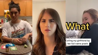 Calling My Girlfriend by her name to see her reaction | Tiktok Compilation