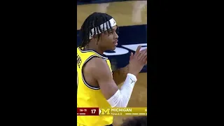 Joey Baker Rejection vs. Wisconsin | Michigan Men's Basketball