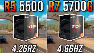 Ryzen 5 5500 vs Ryzen 7 5700G - Big Difference?