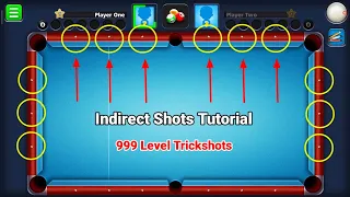 8 Ball Pool Indirect Shots Tutorial || 8 Ball Pool Trick Shots | 8 ball pool trick shot tutorial