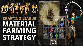 Fastest strategy to get a lot of crafting materials in the Crafting League of Project Diablo 2 (PD2)