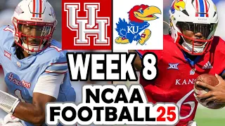 Houston at Kansas - Week 8 Simulation (2024 Rosters for NCAA 14)