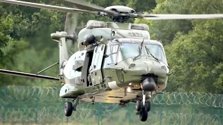 NH90 NATO Helicopter 90 Compilation arrivals departures and flybys