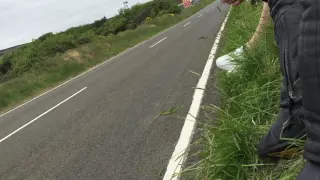 IOMTT 16 Peter Hickman too close for comfort