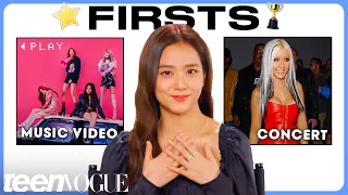 BLACKPINK's Jisoo Remembers Her "Firsts" 🖤💗 | Teen Vogue