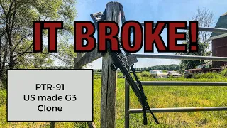 PTR-91 Broken! PTR Steel Lower Receiver failure and Apex G3 and CETME magazines (pt 1) #ptr #hk #g3
