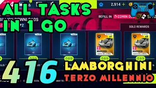 Asphalt 9 | 1 Billion Downloads Event | Lamborghini Terzo Millennio | All Tasks In 1 Go | TD On