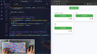 ASMR Programming - Flashcard App  With JavaScript - No Talking