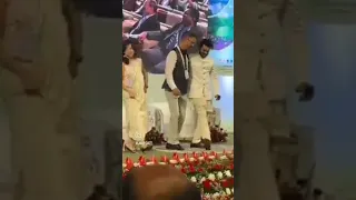 Actor #RamCharan dances to the tunes of 'Naatu Naatu' song from RRR movie, in #Srinagar during G20