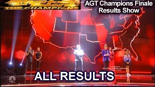 ALL RESULTS Top 5 to Winner  | America's Got Talent Champions Finale Results AGT