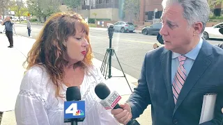 Lisa Marie Presley's half-sister Deborah Presley Brando arrives at the Hospital where lisa is