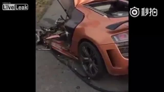 Chinese Audi R8 320 kph Accident