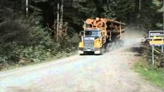 B.C. Logging truck-East Harrison lake