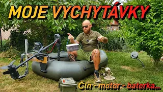 Moje vychytávky - čln, sonar, baterie ...