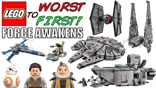 LEGO Worst To First | ALL LEGO Star Wars The Force Awakens Sets!