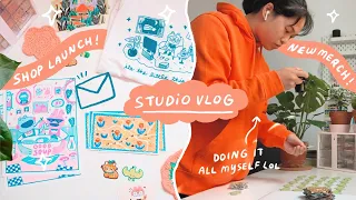 studio vlog 34 ★彡 a week of running my shop, packing mail, livin' life & lots of cooking! 🎃🍁