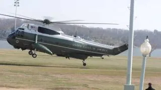 Marine One Lands on the Yard