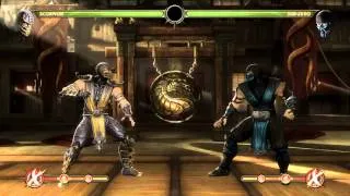 Mortal Kombat 9 - Scorpion комбо урок