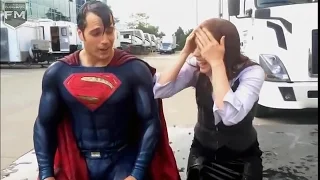 Henry Cavill & Amy Adams ICE BUCKET CHALLENGE «Batman v Superman»