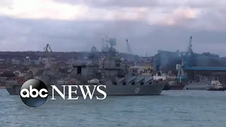 Ukrainian forces claim to have crippled Russian war ship, Moskva