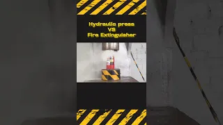 Hydraulic Press VS Fire Extinguisher