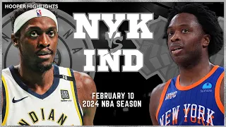 New York Knicks vs Indiana Pacers Full Game Highlights | Feb 10 | 2024 NBA Season