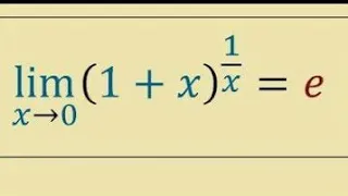 Proof of lim(x→0)(1+x)^1/x=e...