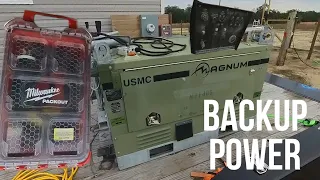 Backup Power Unleashed (Full Test Marine Corps Surplus Diesel Generator)