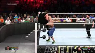 WWE 2K15. Kevin Owens vs John Cena. Elimination Chamber 2015.