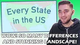 British Guy REACTS to Every State in the US! *So Diverse and Stunning*