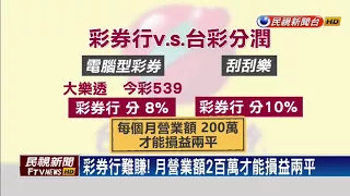 彩券行難賺！月營業額200萬才能損益兩平－民視新聞