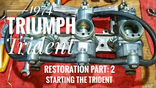 1974 Triumph Trident restoration Part: 2 Starting the Trident