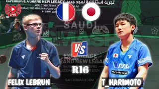 Felix Lebrun vs Tomokazu Harimoto WTT Saudi Smash 2024