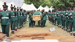 Amidst Tears, See How General Attahiru And 6 others Buried. Rest In peace General