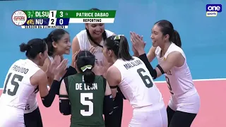 DLSU's STRONG 9-0 RUN in set 4 vs. NU 🔥 | UAAP SEASON 86 WOMEN'S VOLLEYBALL