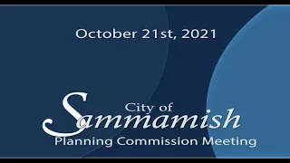 October 21, 2021 - Planning Commission Meeting