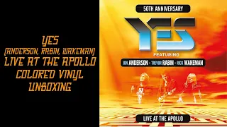 YES (ANDERSON, RABIN, WAKEMAN) - LIVE AT THE APOLLO - COLORED VINYL - UNBOXING