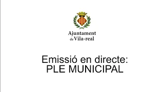 Ple ordinari del 26 d'abril de 2024