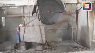 Amazing fastest stone cutting machines/modern fastest production process