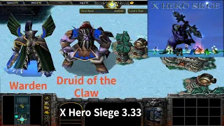 X Hero Siege 3.33, Warden & Druid of the Claw Extreme, Level 4 Impossible ,8 ways Dual Hero