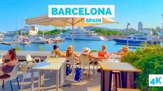 Barcelona, Spain 🇪🇸 - Barceloneta Beach - 4K-HDR Walking Tour (▶95min)