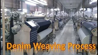 Denim Fabric Weaving Process In Air Jet Loom  ||  Warp yarn path, Weft Insertion, Weft Replacement