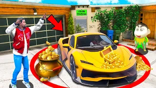GTA 5 : Anything Shinchan Can Fit In The Circle FRANKLIN will Pay For it in GTA 5! (GTA 5 mods)