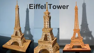 Eiffel Tower. How to make a beautiful Bamboo Eiffel Tower. Bamboo craft ideas.#EiffelTower