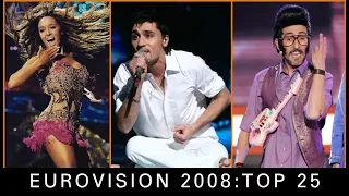 Eurovision 2008-My TOP 25