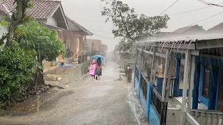 Super Heavy Rain and Thunderstorms in Village Life | Powerful Storm and Strong Thunder Sounds